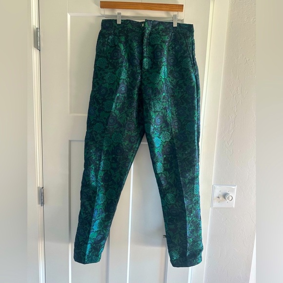 Customized Teal Multi print 2 piece Blazer and Trouser Set - Picture 6 of 13